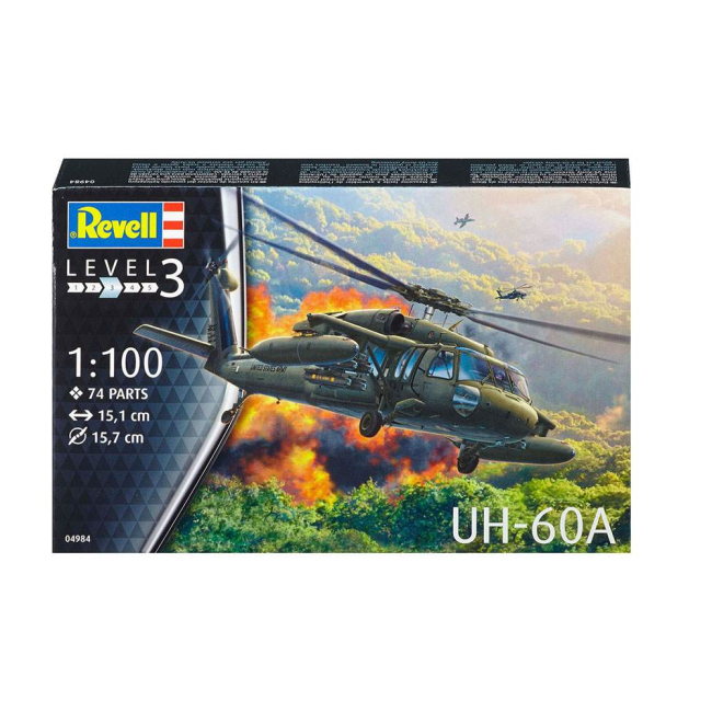 3D-пазлы - Сборная модель вертолета UH-60A Revell 1:100 (4984)