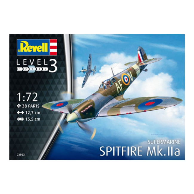 3D-пазли - Збірна модель літака Spitfire Mk. Iia Revell 1:72 (3953)