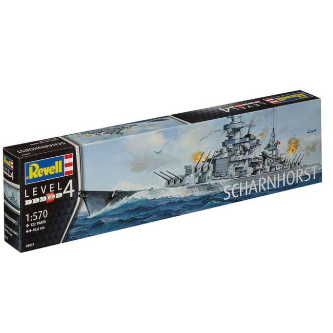 3D-пазлы - Сборная модель корабля Германия 1939 Scharnhorst Revell 1:570 (5037)