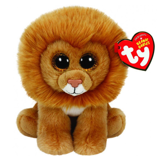 Мягкие животные - Мягкая игрушка Лев Louie TY Beanie Babies 15 см (42107)