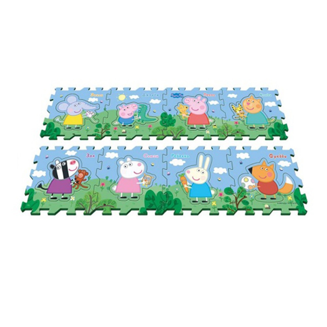 Пазли - Ігровий килимок пазл Пеппі і друзі Peppa 8 елементів (30130)