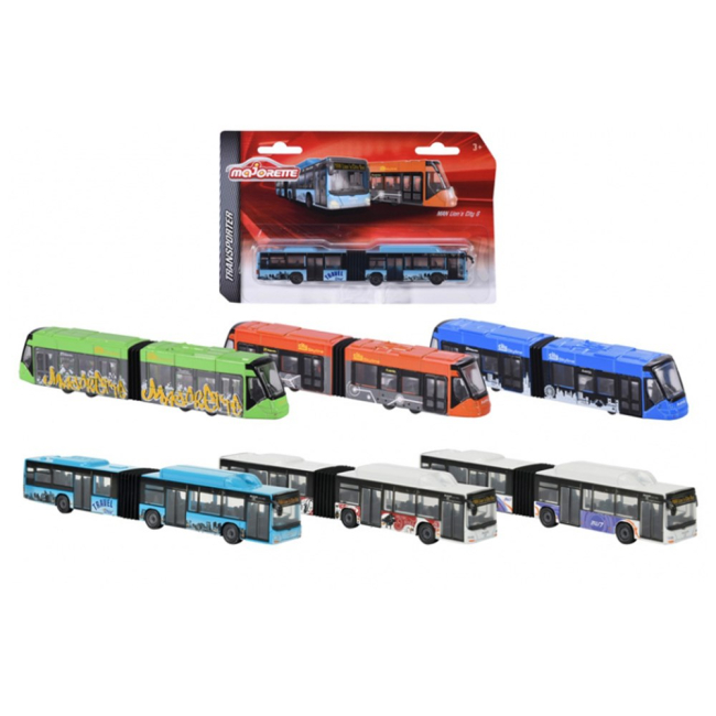 Транспорт и спецтехника - Игровой набор Городской транспорт Majorette 6 видов (2053303)