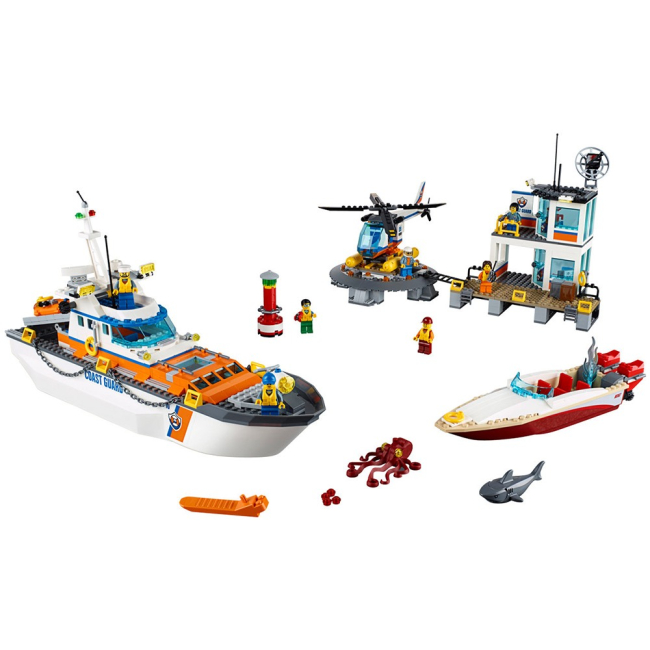 Конструктори LEGO - Конструктор LEGO City Штаб-квартира берегової охорони (60167)