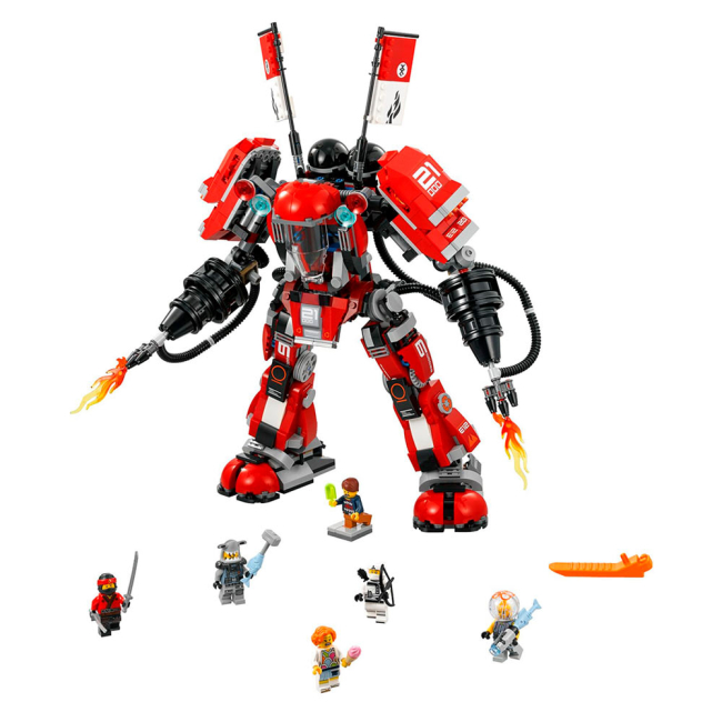 Конструктори LEGO - Конструктор Вогняний робот Кая LEGO NINJAGO 944 деталі (70615)
