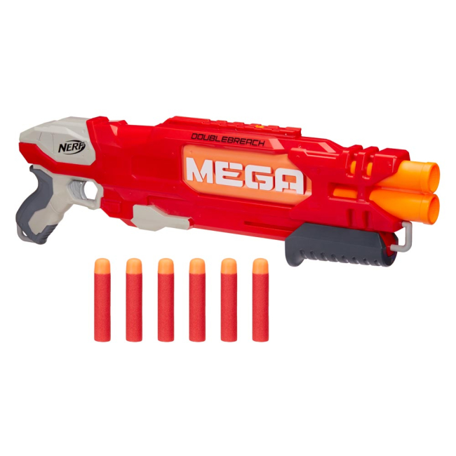 Помпова зброя - Бластер іграшковий Nerf Мега ДаблБрітч (B9789)