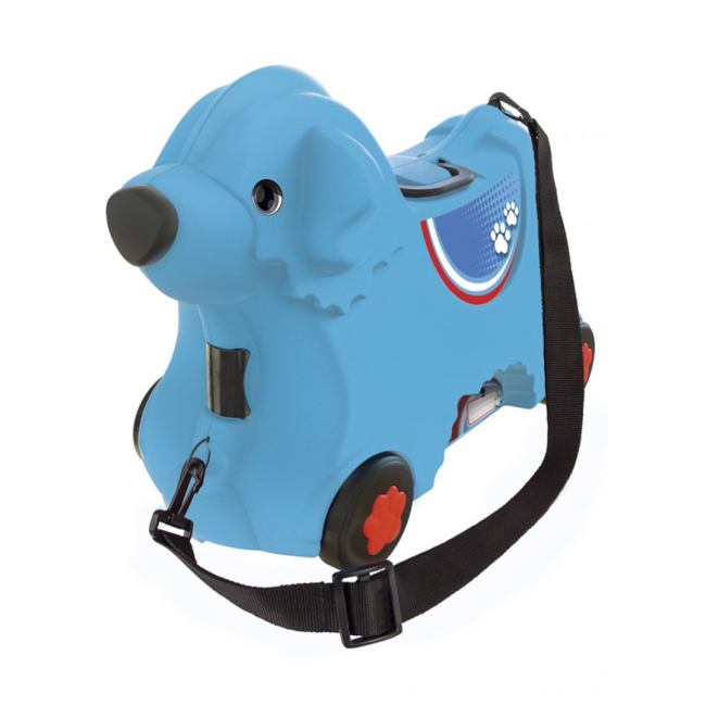 Машинки для малышей - Каталка для малыша Путешествие с отделением для вещей BIG голубая (0055352)