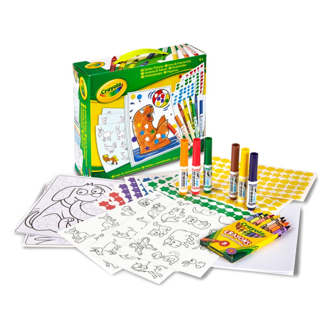 Товары для рисования - Набор картинок с наклейками Crayola (04-6801)