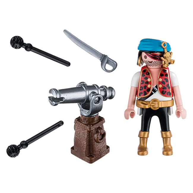 Конструкторы с уникальными деталями - Конструктор Playmobil Special plus Пират с пушкой (5378)