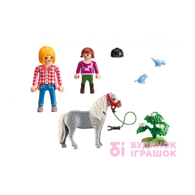 Конструкторы с уникальными деталями - Конструктор Прогулка на пони Playmobil (6950)