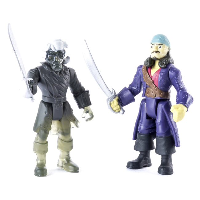 Фигурки персонажей - Игровой набор из двух коллекционных фигурок Пираты Карибского моря Spin Master Disney проклят Уилл и призрак экипажа 7.5 см (SM73101/SM73101-1)