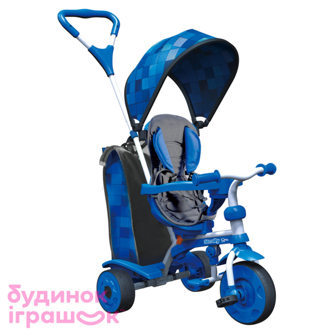 Велосипеди - Дитячий велосипед Spin Y STROLLY синя мозаїка (100910)