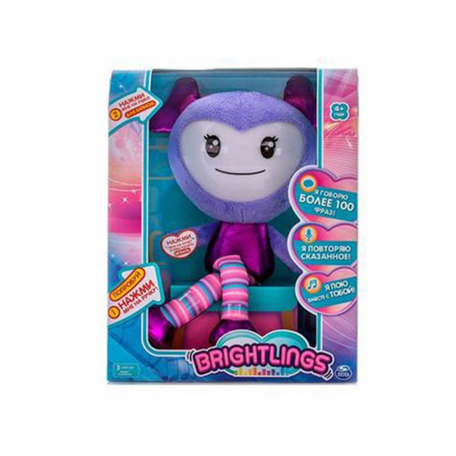 Ляльки - Іграшка інтерактивна лялька Brightlings Spin Master 5 см фіолетова (6033860 / 6033860-16033860 / 6033860-1) (6033860/6033860-1)