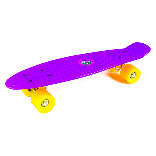 Скейтборды - Детский пенни борд Shantou Jinxing алюминиевый фиолетовый (2406-2/2406-21)