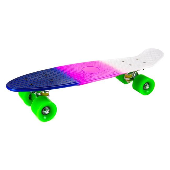 Скейтборды - Скейт с металлическими креплениями Shantou Jinxing сине-розово-белый (SC17052/SC17052-1)
