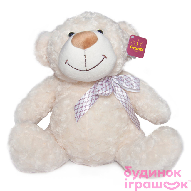 Мягкие животные - Мягкая игрушка Grand Медведь белый с бантом 40 см (4002GMU)