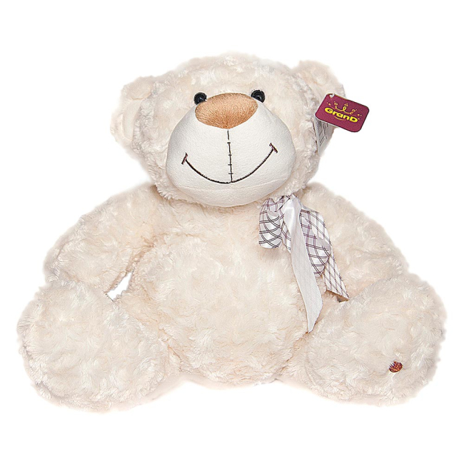 М'які тварини - М яка іграшка Grand Ведмідь білий з бантом 48 см (4802GMU)