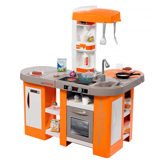 Дитячі кухні та побутова техніка - Інтерактивна кухня SMOBY Tefal помаранчева (311026)