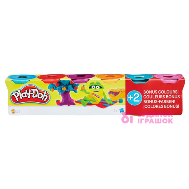 Набори для ліплення - Набір пластиліну Play-Doh 6 баночок (B6752)