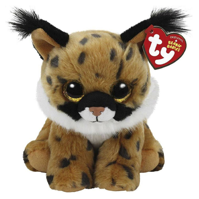 Мягкие животные - Мягкая игрушка Рысь Larry TY Beanie Babies 15см (41205)
