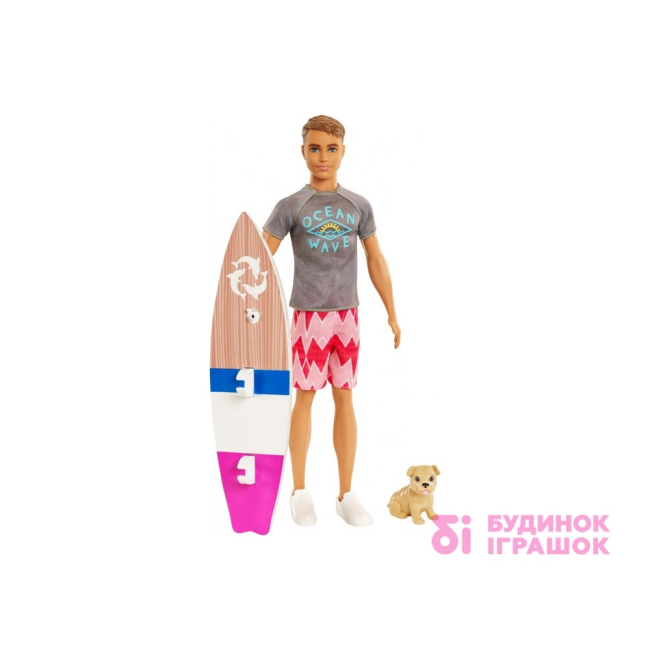 Куклы - Игровой набор Серфер Кен с любимцем Barbie Магия дельфинов (FBD71)