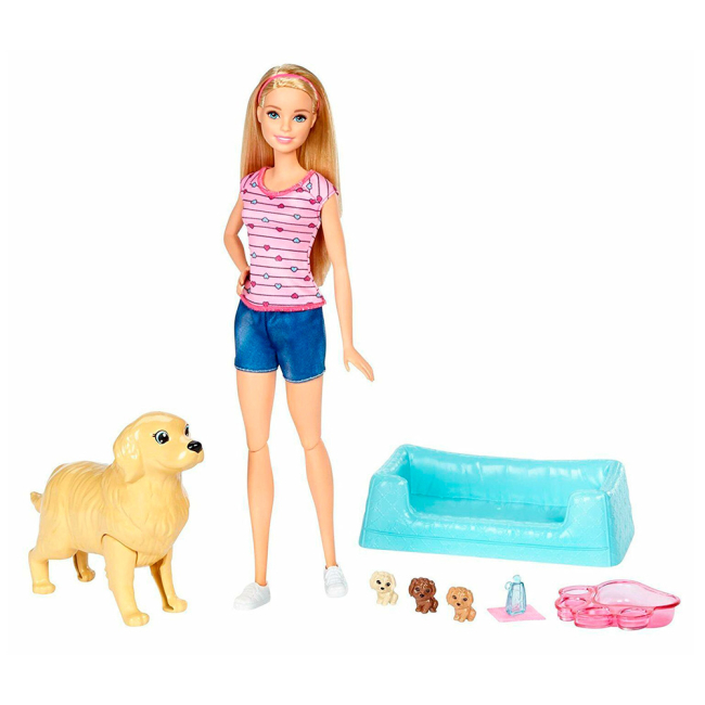Куклы - Набор Barbie Новорожденные щенки (FBN17)