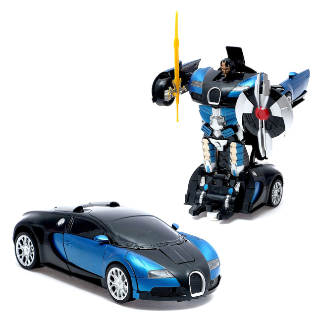 Радіокеровані моделі - Машинка-трансформер MZ Bugatti на радіокеруванні 1:22 синя (2331X/2331X-2)