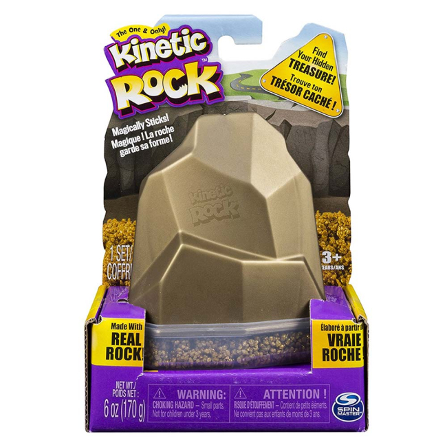 Набори для ліплення - Кінетичний гравій для дитячої творчості Kinetic Rock золотий 170 г (11302G)