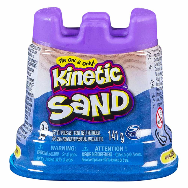 Антистрес іграшки - Кінетичний пісок для творчості Kinetic Sand Міні-фортеця блакитний 141 г (71419B)