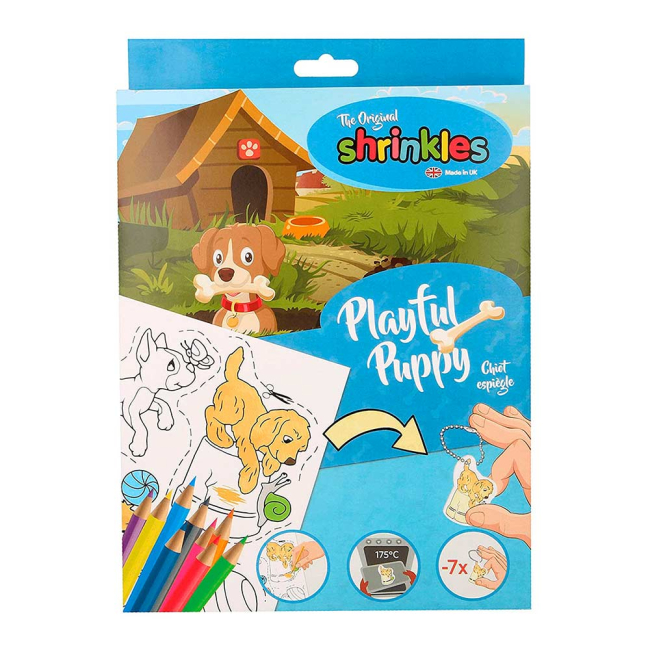 Наборы для творчества - Игровой набор Игривая Щенок Shrinkles (WZ004)