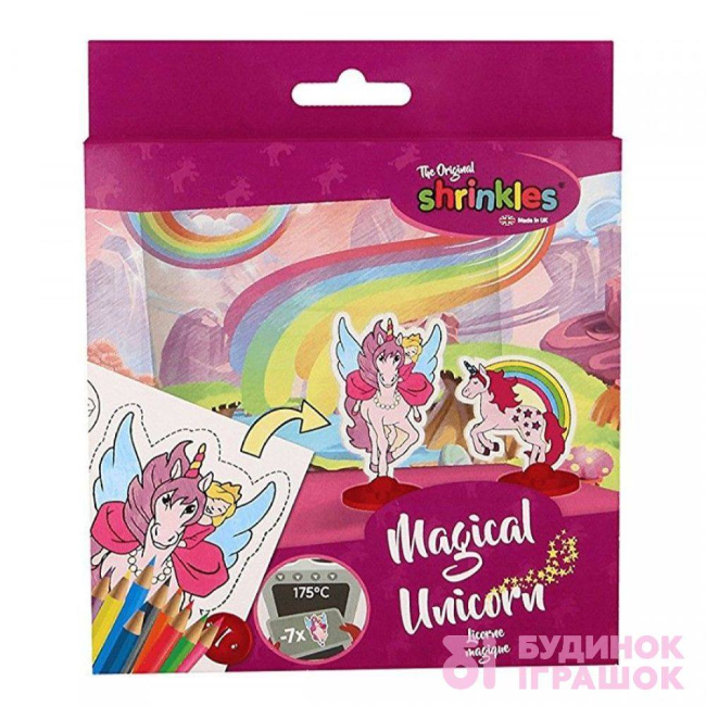 Наборы для творчества - Игровой набор мини Волшебный Единорог Shrinkles (WZ056)