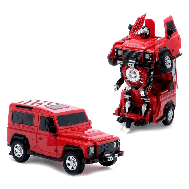 Радиоуправляемые модели - Машинка-трансформер MZ Land rover defender 1:14 красный (2805P / 2805P2)