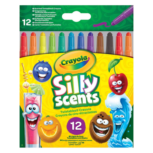 Уцененные игрушки - Уценка! Восковые мелки Crayola 12 шт выкручиваемые ароматизированные (52-9712)