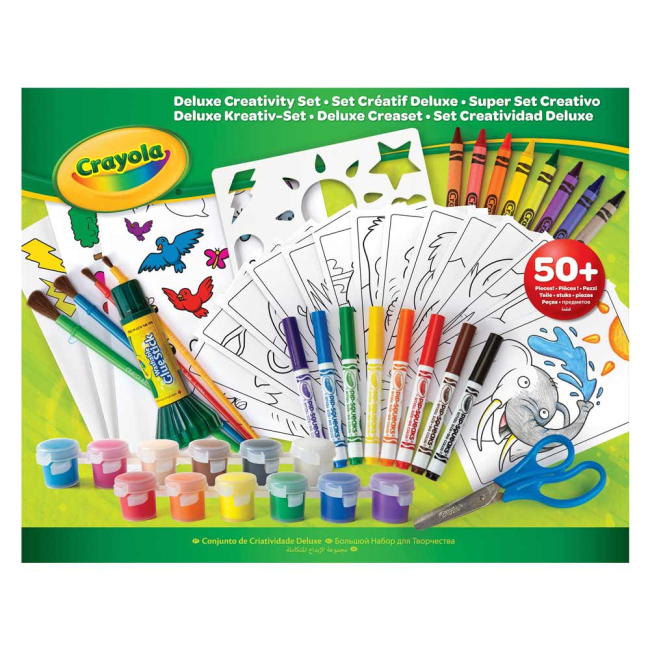Канцтовары - Мультинабор для творчества Crayola с красками и фломастерами  (04-0297)