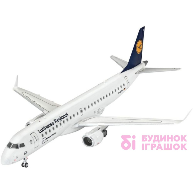 3D-пазли - Збірна модель Літак Embraer 190 Lufthansa1 144 Revell (3937)
