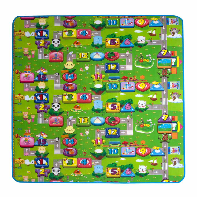 Намети, бокси для іграшок - Ігровий килимок Limpopo Сонячний день 200х180 см двосторонній (LP003-200)