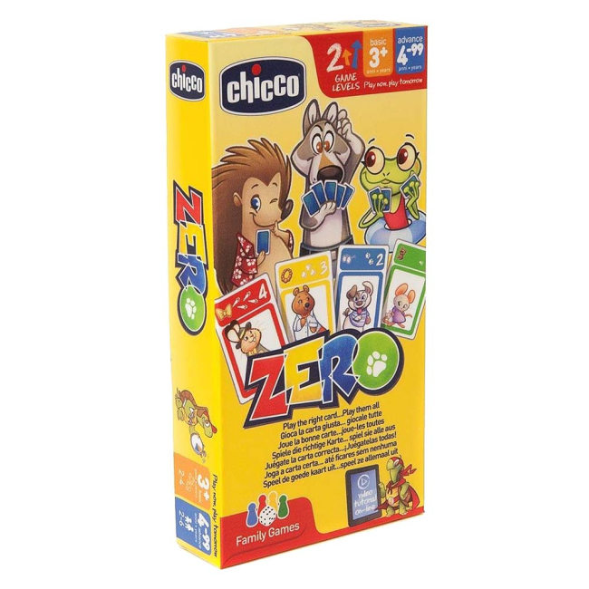 Настольные игры - Настольная карточная игра Chicco Zero (09170.00) (8058664080946)