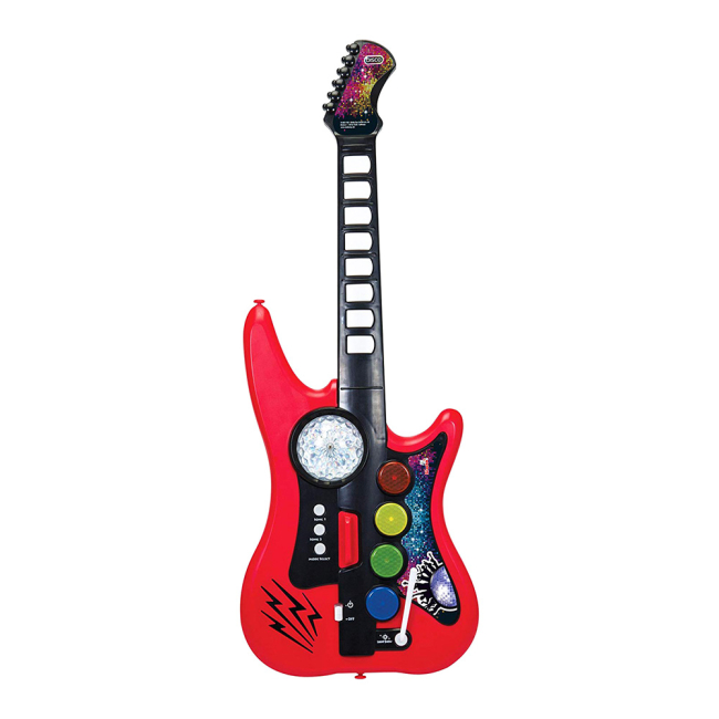 Музыкальные инструменты - Музыкальный инструмент Диско Гитара 10 звуковых эффектов Simba 66 см (6834102)