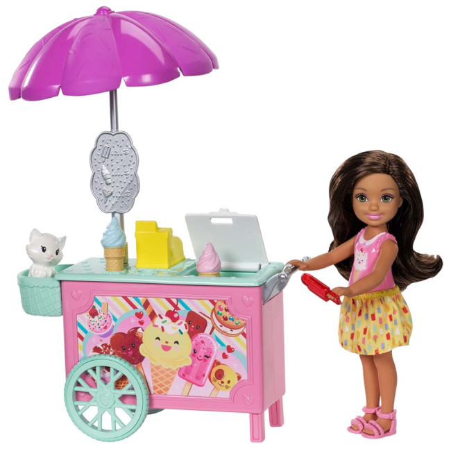 Куклы - Кукольный набор Barbie Угощение Челси и зверушки (FDB32/FDB33)