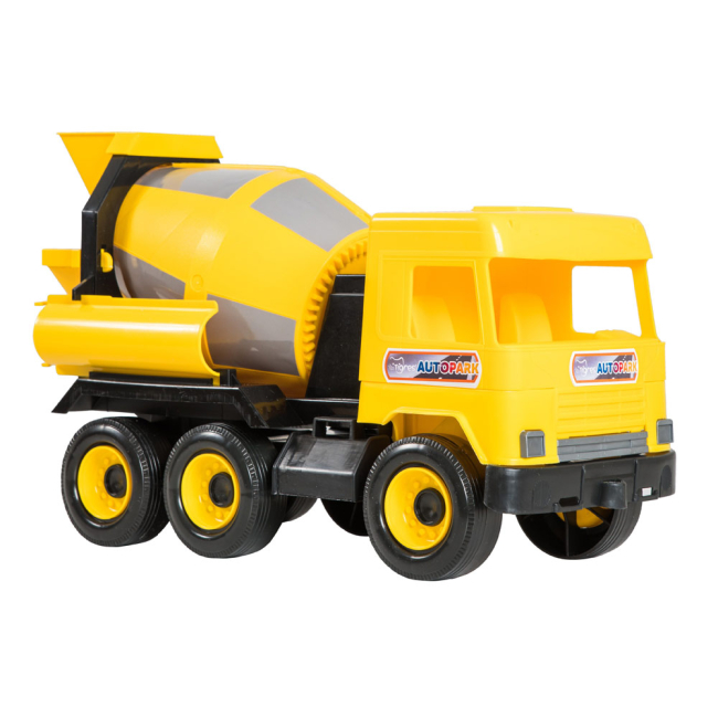 Машинки для малышей - Машинка Tigres Middle truck Бетономешалка желтая в коробке (39493)