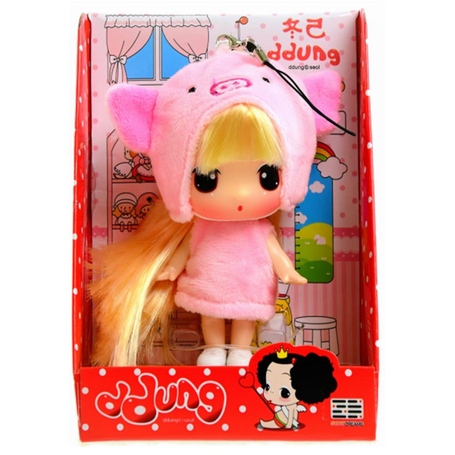 Ляльки - Лялька-брелок Seol Ddung у костюмі свинки (FDE0903p)