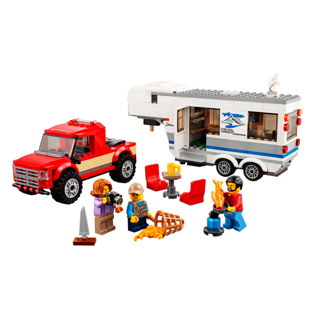 Конструкторы LEGO - Конструктор LEGO City Пикап и фургон (60182)