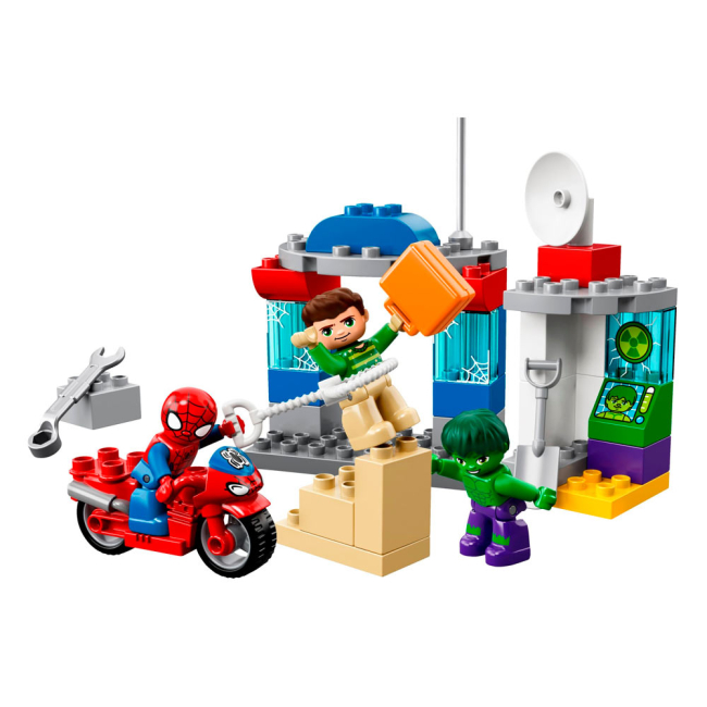 Конструкторы LEGO - Конструктор LEGO Marvel Super Heroes Приключения Человека паука и Халка (10876)