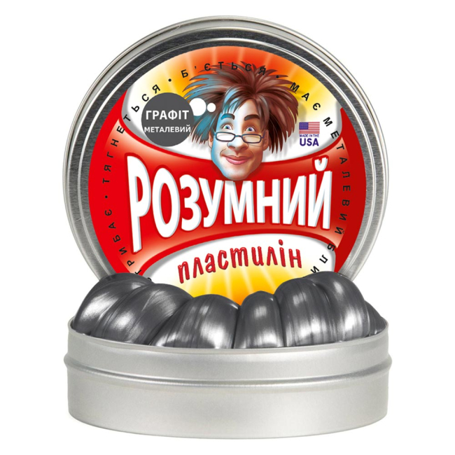Антистрес іграшки - Розумний пластилін Thinking Putty Графіт (ti13004)