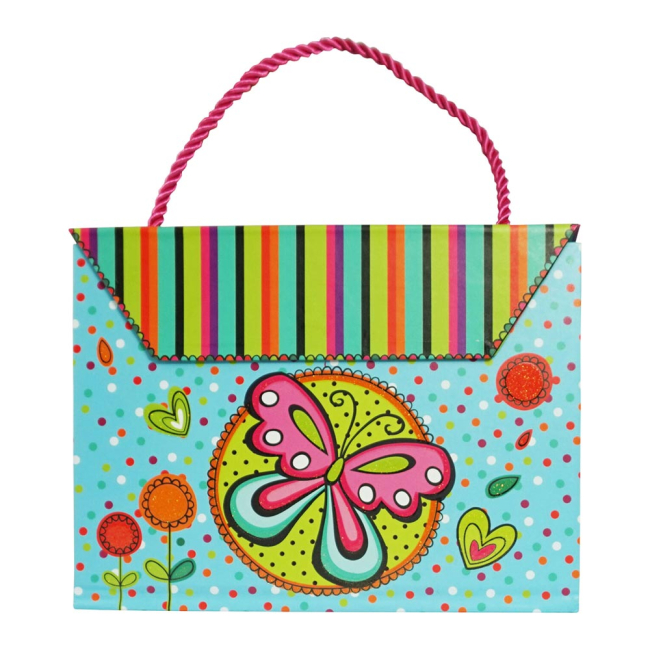 Канцтовары - Блокнот-сумочка детский бабочка (SW320602)