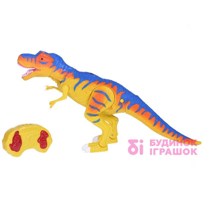 Фигурки животных - Динозавр желтый со светом и звуком Same Toy Dino World (RS6133BUt)