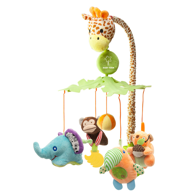 Підвіски, мобілі - Іграшка мобіль механічний Жирафчик BABY TEAM (8560)