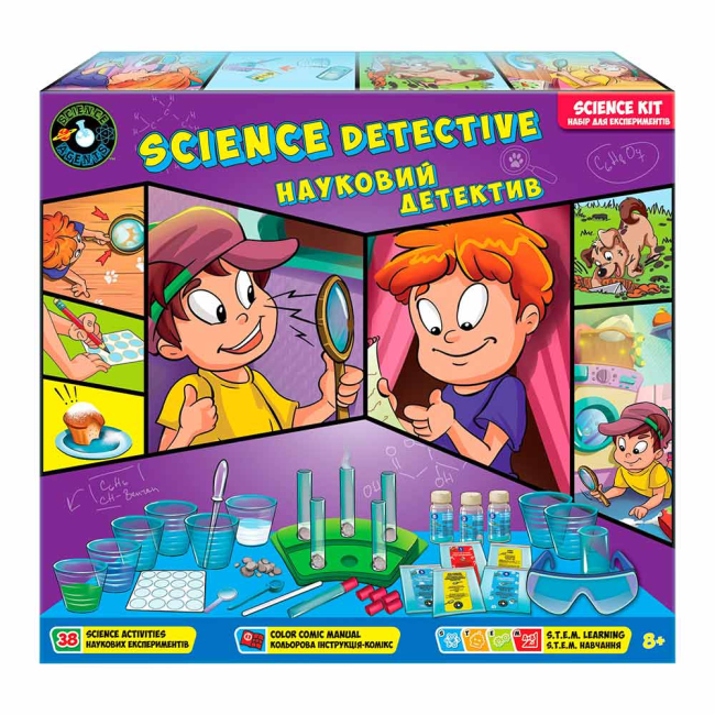 Наукові ігри, фокуси та досліди - Набор Science Agents Научный детектив (45045)