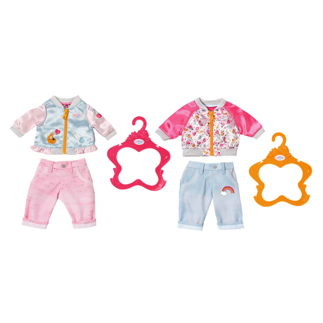 Одяг та аксесуари - Набір одягу для ляльки BABY BORN Zapf Creation Спортивний кежуал асортимент (824542)