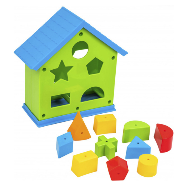 Розвивальні іграшки - Сортер Wader Будиночок асортимент (39351)