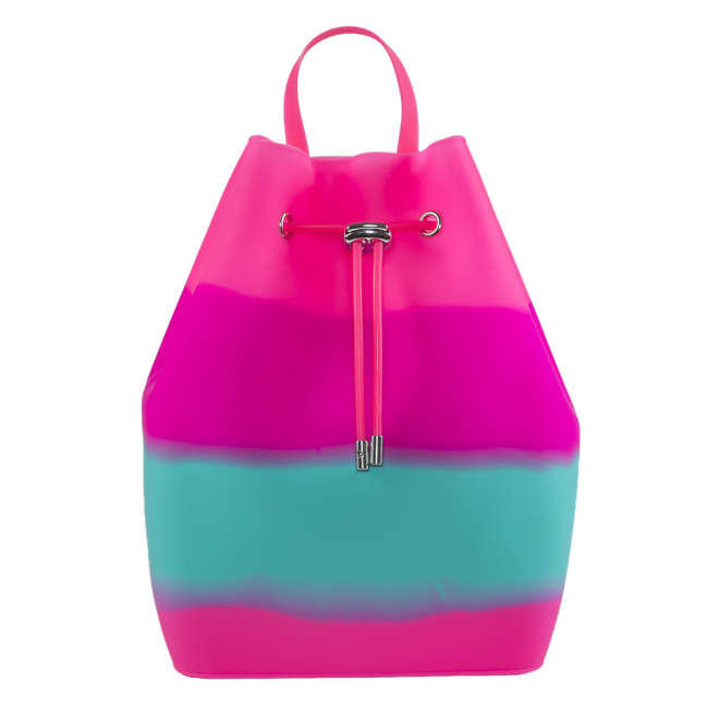Рюкзаки и сумки - Рюкзак Tinto розово-бирюзовый из силикона (BP44.87)
